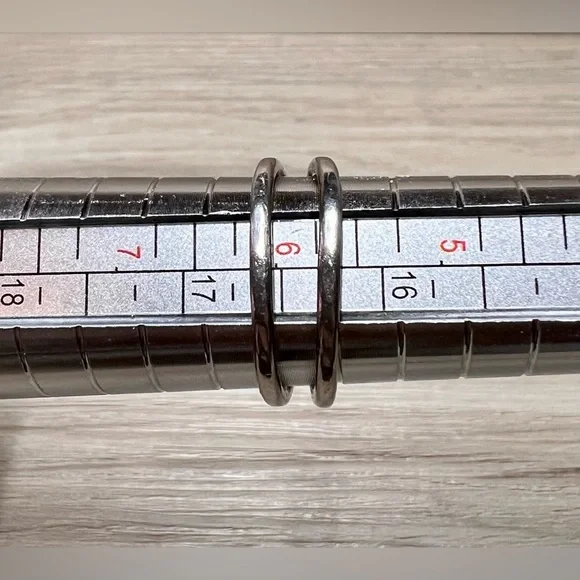 Vintage Designer Ed Levin Sterling Silver & Gold Signature Ring, Size 6 - Picture 12 of 13